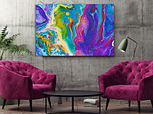 Obraz Miešanie farieb Fluid art 2034